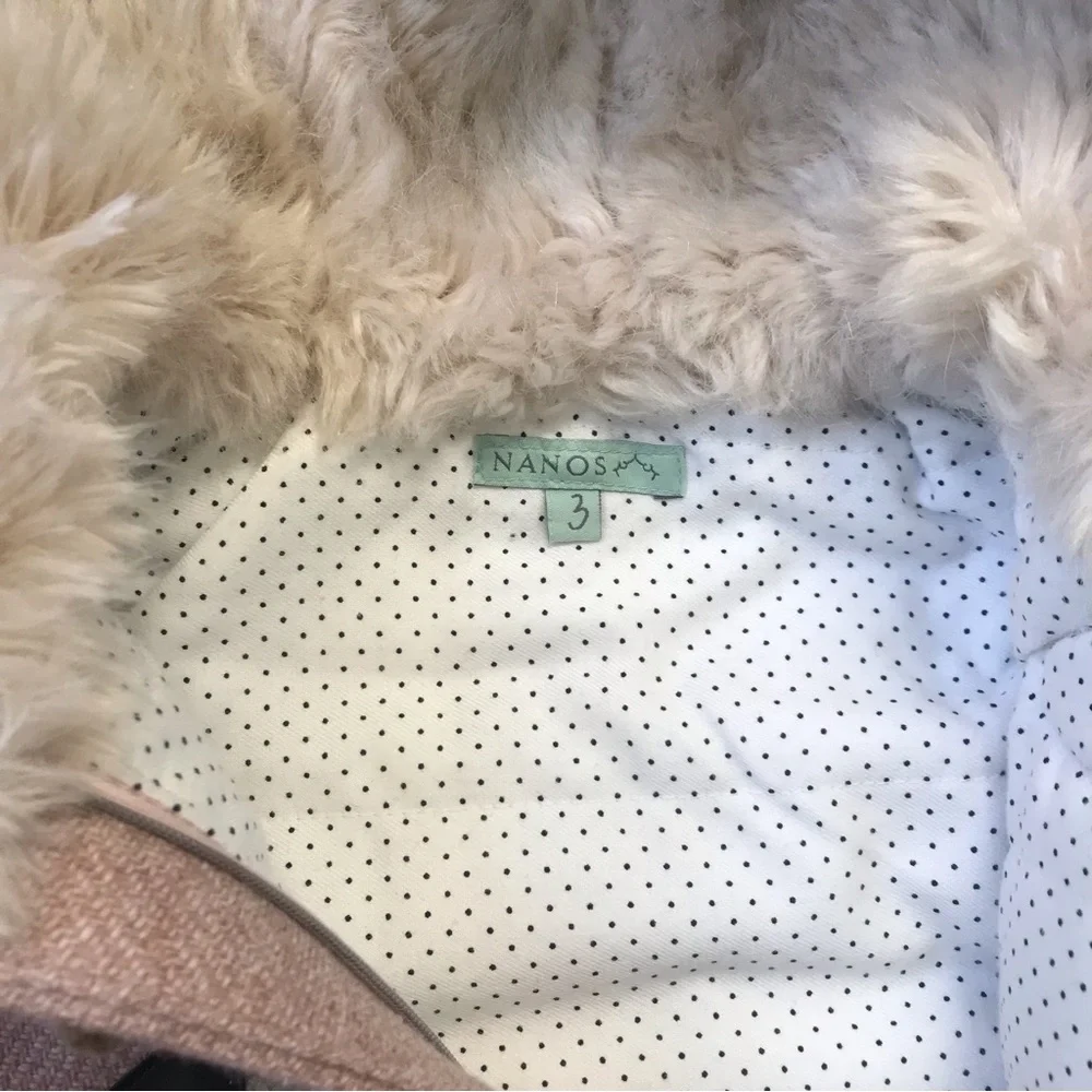 Nanos Pink Fur Coat, Size 3. - Picture 5 of 6